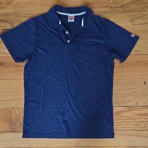 Homage Polo Shirt Size M Navy Blue
